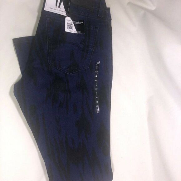 Volcom Stix Skinny Shortie Fit Black And Blue Wome - Picture 2 of 7